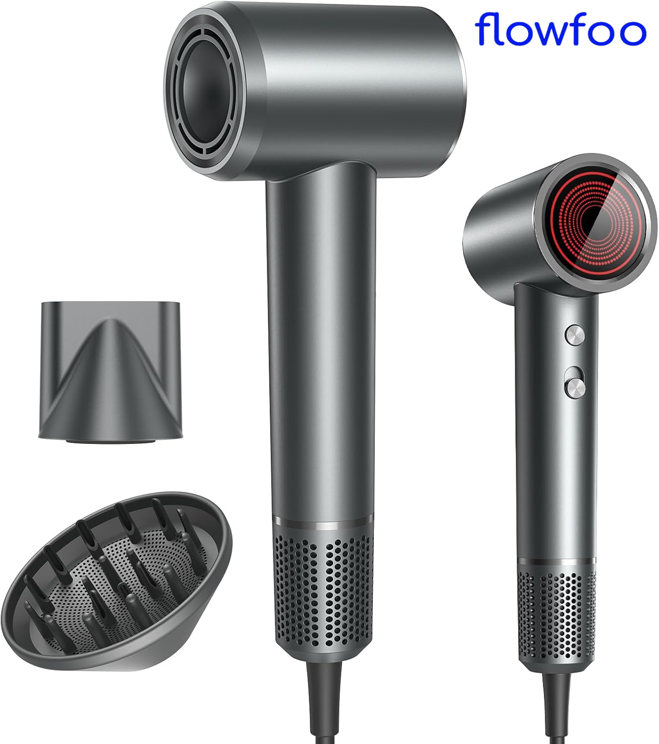 Professional Ionic Hair Dryer, Fast Drying with Diffuser, Constant Temp Care – Home/Salon/Travel